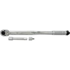 ITW-2063 Torque Wrench - Click, 1/2" Square, 10 - 150 ft-lbs., 1/2" F - 3/8" M adaptor; 1/2" x 5" extension, '+/- 4%, 24, 15°