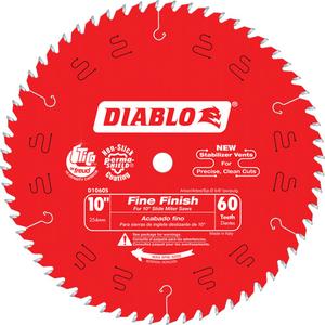 Contractor Saw Blades - Fine Finishing Saw Blades - 10", 5/8", 60, Wood, ATB