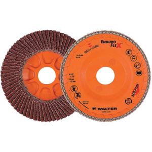 Enduro-Flex™ Flap Disc - 40, 60, 80, 120, 4-1/2", 7/8", Zirconia Alumina, 27, 13 300