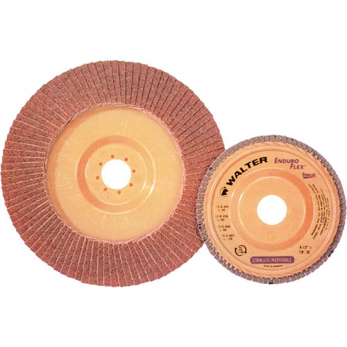 Enduro-Flex™ Stainless Flap Disc - 40, 60, 80, 120, 4-1/2", 7/8", Zirconia Alumina, 27, 13 300