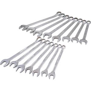 Mirror Chrome Wrench Set - 15, Metric, Combination