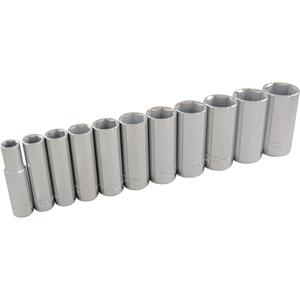 SAE Socket Set - 3/8", Hand/Standard, Deep, 11