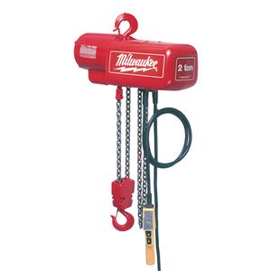 Electric Chain Hoist - 1000 lbs. (0.5 tons), 10', 16 FPM, 16 FPM, 115V/230V, Steel, 1, 5 Years