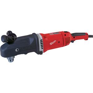Super Hawg™ Right Angle Drill - 1/2", 13 A, 120 V, 1750, Keyed, 1/2" Twist Bit, 1-1/2" Auger & 4-5/8" Self Feed, 5/8"-16, 8'