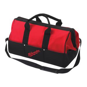 Water-Resistant Contractor Tool Bag - Red, Polyester, 1, 17", 9", 10"