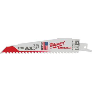 Ax™ Sawzall® Reciprocating Blade - 6", 1", 0.062", 5, Bi-Metal