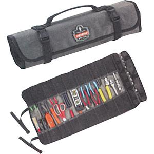 25-Pocket Tool Roll-Ups - Grey, Polyester, 25, 27" L x 14.5" W
