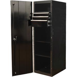 RX Series Side Cabinet - 3, Black, 25", 19", 61"