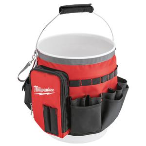 Bucket Organizer Bag - 10", 10", 13-1/2", Red, Nylon