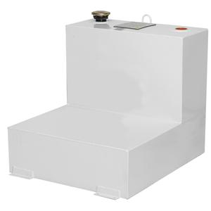 Steel Fuel Transfer Tank - L-Shape, 48 gal., 31", 27", 26", White, Steel