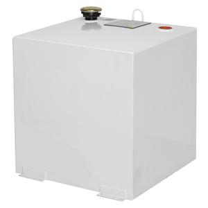 Steel Fuel Transfer Tank - Cube, 50 gal., 23-1/4", 23-1/4", 24", White, Steel