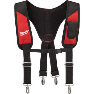 Extra Large Padded Rig - Nylon, Black/Red