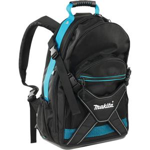 Jobsite Backpack - 9-1/2", 15", Black/Blue, Polyester, 22", 25L