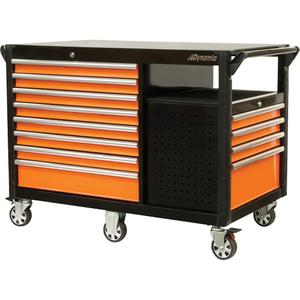 Industrial Cart - 12, Black/Orange, 31-5/8", 52-1/2", 40-1/4"