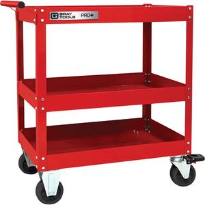 PRO+ Series Heavy-Duty Utility Cart - 3, 30-1/5", 38-1/3", 19-1/2", Knocked Down