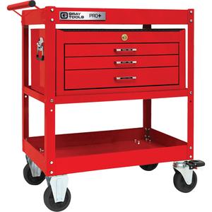 PRO+ Series Heavy-Duty Utility Cart with Intermediate Chest - 2, 30-1/5", 38-1/3", 19-1/2", Knocked Down, 3