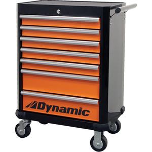Roller Cabinet - 7, Orange/Black, 18", 28", 40"