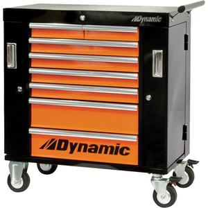 Roller Cabinet - 8, Orange/Black, 18", 36", 39-1/4"