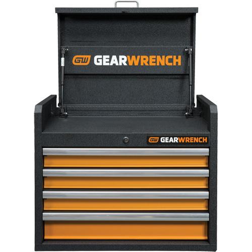 GSX Series Tool Chest - 4, Orange/Black, 16", 26", Ball Bearing, Steel, 3 Years Limited - Image 2