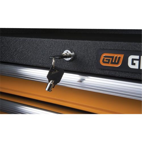 GSX Series Tool Chest - 4, Orange/Black, 16", 26", Ball Bearing, Steel, 3 Years Limited - Image 5