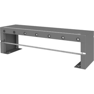 Wire Spool Rack for Bins & Drawers - Add-On, 10-5/8", 33-3/4", 9-5/16", 2, 10" Diameter Spools, 18, Grey, Steel