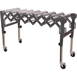 Extendable & Flexible Conveyor Roller Tables - 20", Steel Rollers, 300 lbs. per lin. Ft., 52", 19"