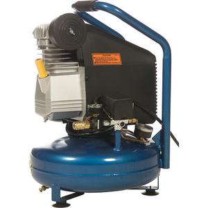 Portable Contractor Series Compressors - Oil Lube, Direct Drive - 1, 4 at 125 PSI, Electric, 115/1, 3.3 Gal. (4 US Gal), 125, 15, 1720, 16 x 16 x 23, 65