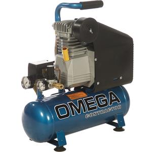 Portable Contractor Series Compressors - Oil Lube, Direct Drive - 1.5 HP, 4.6 at 125 PSI, Electric, 115/1, 2.6 Gal. (3.2 US Gal), 125, 14, 1720, 22 x 9 x 23, 55