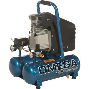 Portable Contractor Series Compressors - Oil Lube, Direct Drive - 1.5 HP, 4.6 at 125 PSI, Electric, 115/1, 3.3 Gal. (4 US Gal), 125, 15, 1720, 21 x 20 x 20, 80