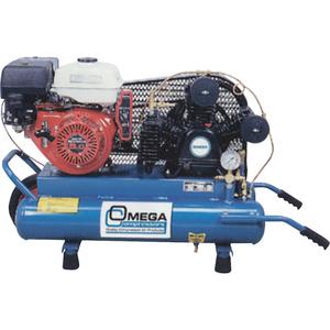 Contractor Series Air Compressors - 8 HP, 12.5 at 125 PSI, Gas, 6.6 Gal. (8 US Gal), 175, 90 Run/82 Idle, N/A, 1100, 250, Electric Start