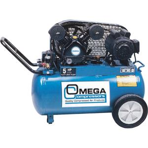 Professional Series Air Compressors - 5 HP, 7.8 at 90 PSI/6.4 at 125 PSI, Electric, 115/1, 16.6 Gal. (20 US Gal), 135, 70, 185, Horizontal-Portable, 1 Year
