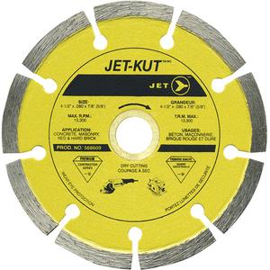 JET-KUT Premium Segmented Diamond Blade - 4-1/2", 0.080", 7/8", 13300 RPM