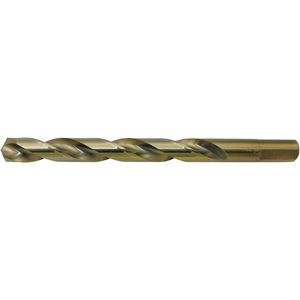 JET-KUT® Gold Super Premium M2 Jobber Drill Bit - High Speed Steel, 15/32", 0.4688", 135°, Wood, Stainless Steel, Alloy Steel, Steel, 3 Flats