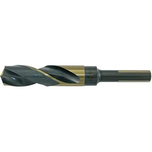 JET-KUT® Gold Super Premium M2 Prentice Drill Bit - High Speed Steel, 7/8", 0.875", 118°, M35 High Speed Steel, High Molybdenum Steel, 3 Flats, 1/2"