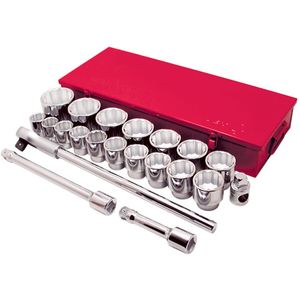 SW1021 SAE Socket Wrench Set - 1", Hand/Standard, Standard, 21
