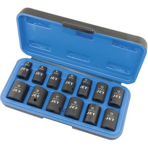 Metric Impact Socket Set - 3/8", Hand/Standard, Standard, 13, 10 mm; 11 mm; 12 mm; 13 mm; 14 mm; 15 mm; 16 mm; 17 mm; 18 mm; 19 mm; 7 mm; 8 mm; 9mm