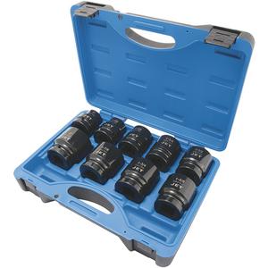 PS901 6-Point SAE Impact Socket Set - 1", Impact, Standard, 9, ANSI; GGG-W-660A, Black Phosphate, Chrome Molybdenum, 6