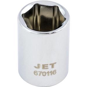 Chrome Socket - 1/4", 1/2", 6, Hand/Standard, Standard