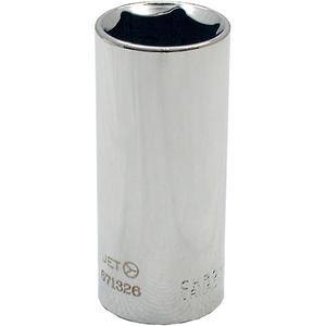 Chrome Socket - 3/8", 13 mm, 6, Hand/Standard, Deep
