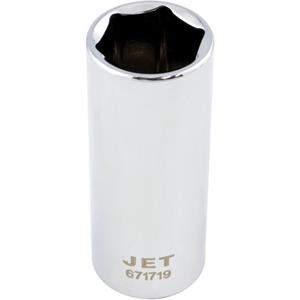 Chrome Socket - 3/8", 19 mm, 6, Hand/Standard, Deep