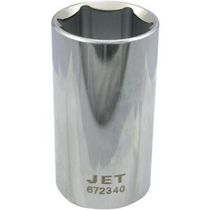 Chrome Socket - 1/2", 1-1/4", 6, Hand/Standard, Deep