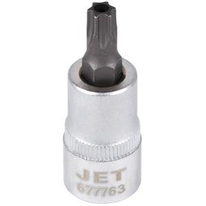 Tamperproof Bit Socket - Torx® Tamper, 3/8", T-45, 2", Matte, S2 Steel, ANSI, CDA39-GP-12b, GGG-W-641E