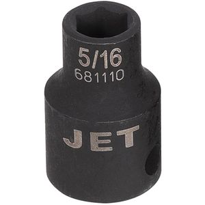 Socket - 010-LWIZ005 - 3/8", 5/16", 6, Impact, Standard, Black Phosphate