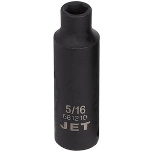 Socket - 010-LWIZ013 - 3/8", 5/16", 6, Impact, Deep, Black Phosphate