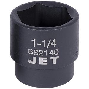 SAE Socket - 1/2", 1-1/4", 6, Impact, Standard, Chrome Molybdenum High Impact Steel
