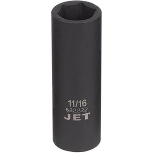 Socket - 1/2", 11/16", 6, Impact, Deep