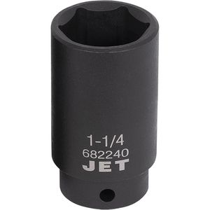 Socket - 010-LWIZ104 - 1/2", 1-1/4", 6, Impact, Deep