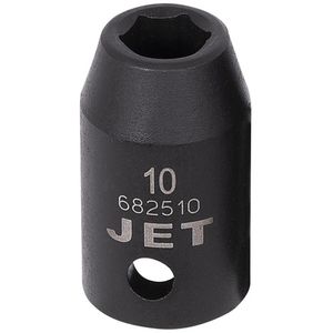 Socket - 010-LWIZ119 - 1/2", 10 mm, 6, Impact, Standard, Black Phosphate