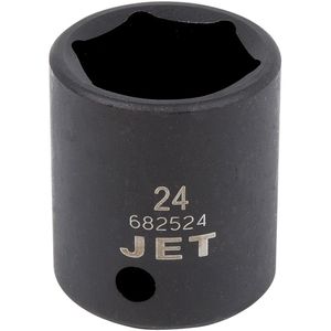Standard Impact Socket - 1/2", 24 mm, 6, Impact, Standard
