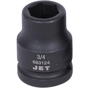 Socket - 010-LWIZ252 - 3/4", 3/4", 6, Impact, Standard, Black Phosphate
